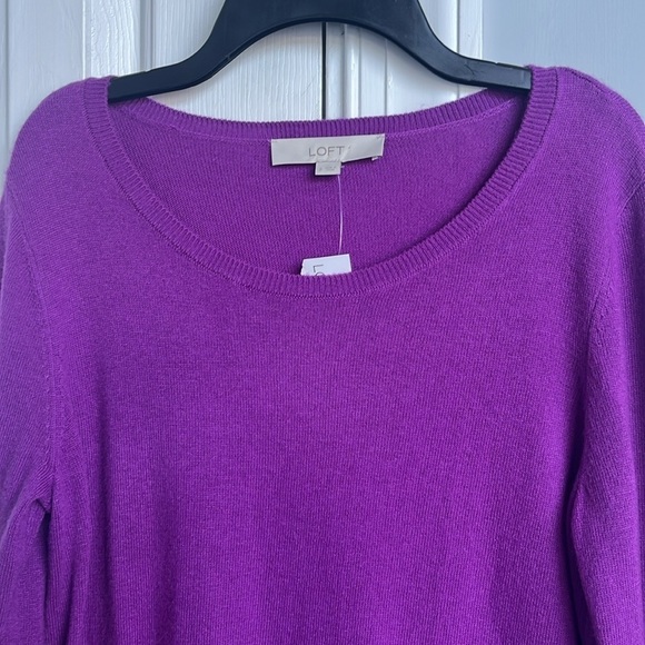 LOFT Purple Everyday Sweater Size Small NWT - Picture 2 of 8